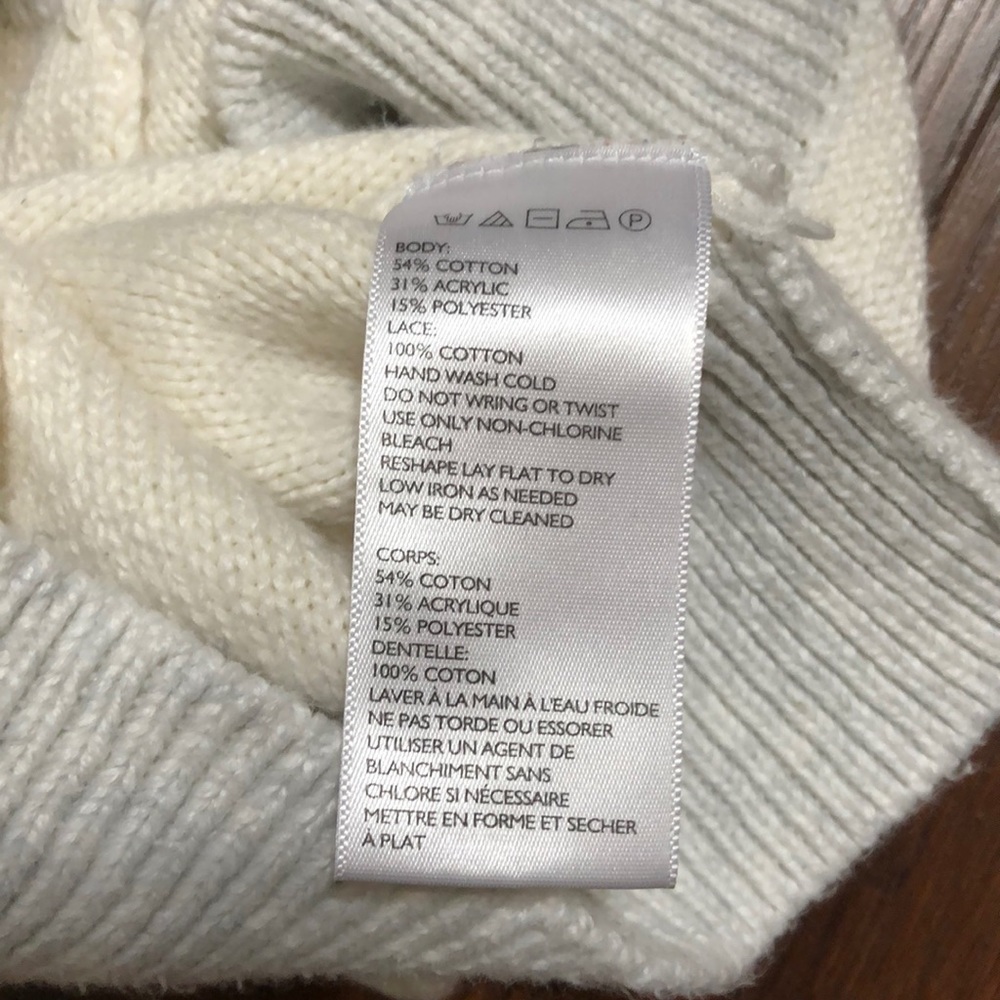 Gray and white striped sweater - Picture 5 of 5